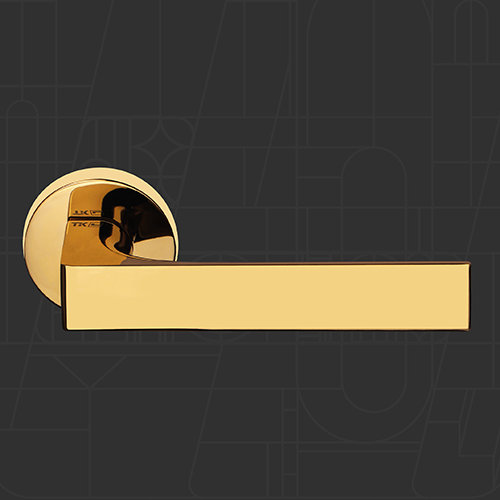دستگیره اتاقی (رزت) - 12R Series - Polished Gold