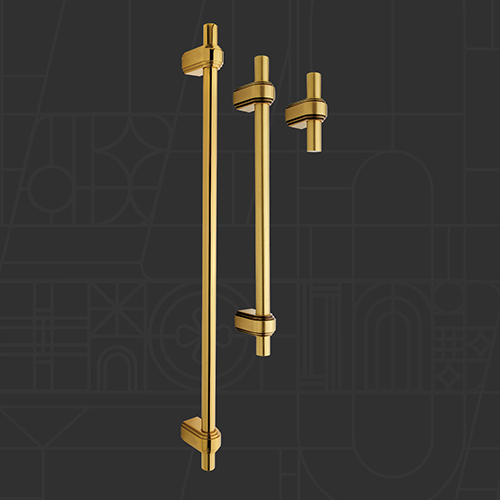 دستگیره کابینتی - 17C Series - Satin Gold