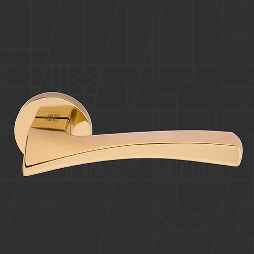 دستگیره اتاقی (رزت) - 80R Series - Polished Gold